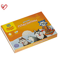 Пластилин Мульти-Пульти "Енот на Аляске", 08 цветов, 120г, со стеком, картон фото Пластилин Мульти-Пульти "Енот на Аляске", 08 цветов, 120г, со стеком, картон