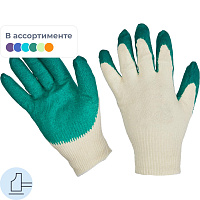 Перчатки защитные эконом хлопковые с латексным покрытием (13 класс, универсальный размер, 300 пар в упаковке) фото Перчатки защитные эконом хлопковые с латексным покрытием (13 класс, универсальный размер, 300 пар в упаковке)