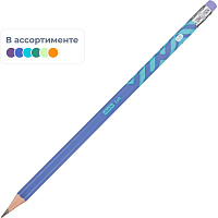 Карандаш чернографитный HB Attache Soft с ластиком заточенный шестигранный фото Карандаш чернографитный HB Attache Soft с ластиком заточенный шестигранный