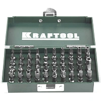 Набор бит KRAFTOOL X-Drive кованых, Cr-Mo, 50 предм, в боксе (26065-H50)