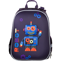Ранец Комус Класс (№1 School) 3D Robot фиолетовый с двумя отделениями фото Ранец Комус Класс (№1 School) 3D Robot фиолетовый с двумя отделениями
