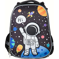 Ранец Комус Класс (№1 School) 3D Space черный с двумя отделениями фото Ранец Комус Класс (№1 School) 3D Space черный с двумя отделениями