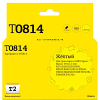 Картридж струйный T2 T0814 IC-ET0814 для Epson желтый совместимый фото Картридж струйный T2 T0814 IC-ET0814 для Epson желтый совместимый