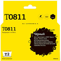 Картридж струйный T2 T0811 IC-ET0811 для Epson черный совместимый фото Картридж струйный T2 T0811 IC-ET0811 для Epson черный совместимый