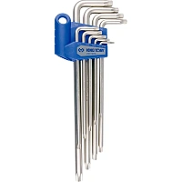 Набор ключей Г-обр Torx,T10H-T50H,длин,с отверс,9 пред.KING Tony 20419PR фото Набор ключей Г-обр Torx,T10H-T50H,длин,с отверс,9 пред.KING Tony 20419PR