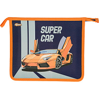 Папка для тетрадей Комус Класс (№1 School) Super car А5 на молнии фото Папка для тетрадей Комус Класс (№1 School) Super car А5 на молнии