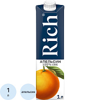 Нектар Rich апельсиновый с мякотью 1 л фото Нектар Rich апельсиновый с мякотью 1 л