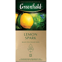 Чай черный Greenfield Lemon Spark 25 пакетиков (лимон, розмарин) фото Чай черный Greenfield Lemon Spark 25 пакетиков (лимон, розмарин)