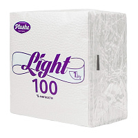 Салфетки бумажные Plushe Light 22.5х22.5 см белые 1-слойные 90 штук в упаковке фото Салфетки бумажные Plushe Light 22.5х22.5 см белые 1-слойные 90 штук в упаковке