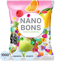 Карамель леденцовая Азовская КФ Nanobons, 1кг фото Карамель леденцовая Азовская КФ Nanobons, 1кг