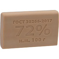Мыло хозяйственное КМЗ 72% 100 г 90 штук в упаковке фото Мыло хозяйственное КМЗ 72% 100 г 90 штук в упаковке