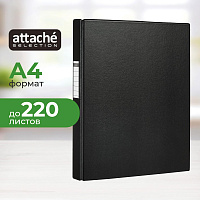 Скоросшиватель пластиковый Attache Selection А4 до 220 листов черный (толщина обложки 1.75 мм) фото Скоросшиватель пластиковый Attache Selection А4 до 220 листов черный (толщина обложки 1.75 мм)