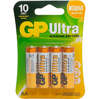 Батарейка GP Ultra AA (LR6) 15AU алкалиновая, BC4 фото Батарейка GP Ultra AA (LR6) 15AU алкалиновая, BC4