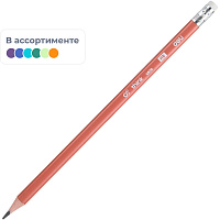 Карандаш чернографитный HB с ластиком Deli Think заточенный трехгранный фото Карандаш чернографитный HB с ластиком Deli Think заточенный трехгранный