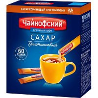 Сахар порционный Чайкофский тростниковый в стиках 60 штук по 5 г фото Сахар порционный Чайкофский тростниковый в стиках 60 штук по 5 г