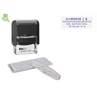 Штамп самонаборный Colop Printer С20-Set пластиковый 4 строки 14х38 мм фото Штамп самонаборный Colop Printer С20-Set пластиковый 4 строки 14х38 мм