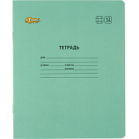 Тетрадь школьная Комус Класс (№1 School) бирюзовая А5 12 листов в клетку (10 штук в упаковке)