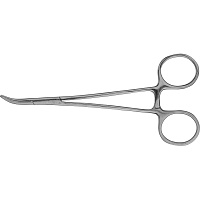 Зажим кровоостанавливающий Ворсма типа Москит изогнутый по ребру