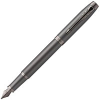 Ручка перьевая Parker IM Professionals Monochrome Titanium цвет чернил синий, цвет корпуса серый (артикул производителя 2172959) фото Ручка перьевая Parker IM Professionals Monochrome Titanium цвет чернил синий, цвет корпуса серый (артикул производителя 2172959)