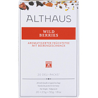 Чай фруктовый Althaus Wild Berries 20 пакетиков фото Чай фруктовый Althaus Wild Berries 20 пакетиков