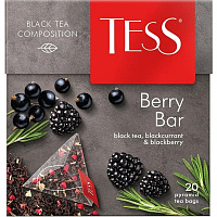 Чай черный Tess Berry Bar 20 пирамидок (ежевика, черная смородина) фото Чай черный Tess Berry Bar 20 пирамидок (ежевика, черная смородина)