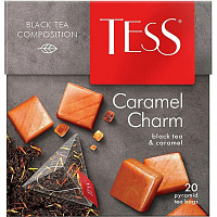 Чай черный Tess Caramel charm 20 пирамидок фото Чай черный Tess Caramel charm 20 пирамидок