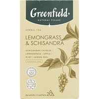 Чай травяной Greenfield Natural Tisane Lemongrass Schisandra 1,8х20 1764646 фото Чай травяной Greenfield Natural Tisane Lemongrass Schisandra 1,8х20 1764646
