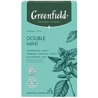 Чайный напиток травяной Greenfield Natural Tisane Double Mint 20 пирамидок фото Чайный напиток травяной Greenfield Natural Tisane Double Mint 20 пирамидок
