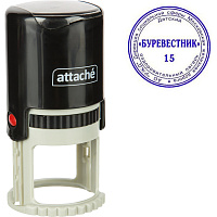 Оснастка для печати круглая Attache 9140 R40 40 мм черная фото Оснастка для печати круглая Attache 9140 R40 40 мм черная