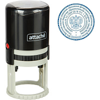Оснастка для печати круглая Attache 9045 R45 45 мм черная фото Оснастка для печати круглая Attache 9045 R45 45 мм черная