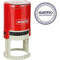 Оснастка для печати круглая Attache 9140 R40 40 мм красная фото Оснастка для печати круглая Attache 9140 R40 40 мм красная