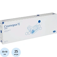 Пластырь-повязка Hartmann Cosmopor E послеоперационная стерильная 35 х 10 см (25 штук в упаковке)