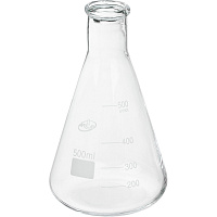 Колба коническая Apexlab КН-3-500-34 с делениями фото Колба коническая Apexlab КН-3-500-34 с делениями