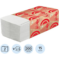 Полотенца бумажные листовые Focus H3 V-сложение (ZZ) 2-слойные белые 15 пачек по 200 листов (5083740) фото Полотенца бумажные листовые Focus H3 V-сложение (ZZ) 2-слойные белые 15 пачек по 200 листов (5083740)