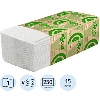 Полотенца бумажные листовые Focus H3 V-сложение (ZZ) 1-слойные белые 15 пачек по 250 листов (5083741) фото Полотенца бумажные листовые Focus H3 V-сложение (ZZ) 1-слойные белые 15 пачек по 250 листов (5083741)