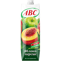 Нектар АВС яблочно-персиковый с мякотью 1 л фото Нектар АВС яблочно-персиковый с мякотью 1 л
