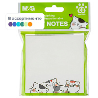 Стикеры M&G So Many Cats 76x76 мм (1 блок на 80 листов) фото Стикеры M&G So Many Cats 76x76 мм (1 блок на 80 листов)