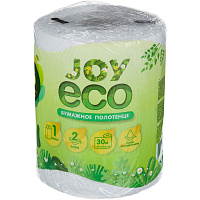 Полотенца бумажные Joy Eco 2-слойные белые 1 рулон по 30 метров фото Полотенца бумажные Joy Eco 2-слойные белые 1 рулон по 30 метров