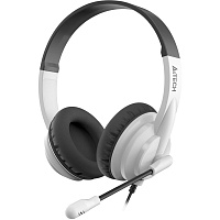 Гарнитура проводная A4Tech HU-10 (HU-10/USB/BLACK+WHITE) фото Гарнитура проводная A4Tech HU-10 (HU-10/USB/BLACK+WHITE)