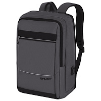 Рюкзак HEIKKI ELECT (ХЕЙКИ) универсальный, отделение для ноутбука, USB-порт, серый, 44х30х16 см, 273863 фото Рюкзак HEIKKI ELECT (ХЕЙКИ) универсальный, отделение для ноутбука, USB-порт, серый, 44х30х16 см, 273863