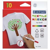 Маркеры для ткани 10 ЦВЕТОВ CENTROPEN "Textile Marker", круглый наконечник, 1,8 мм, 2739/10, 5 2739 1001 фото Маркеры для ткани 10 ЦВЕТОВ CENTROPEN "Textile Marker", круглый наконечник, 1,8 мм, 2739/10, 5 2739 1001