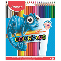 Карандаши цветные Maped Pulse 24 карандаша 24 цвета трёхгранные фото Карандаши цветные Maped Pulse 24 карандаша 24 цвета трёхгранные