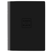 Тетрадь общая Attache Selection Квадрат Black А5 48 листов в клетку на скрепке фото Тетрадь общая Attache Selection Квадрат Black А5 48 листов в клетку на скрепке