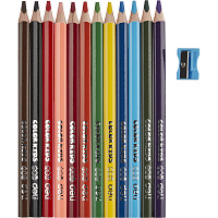 Карандаши цветные Deli Color Kids Jumbo 12 карандашей 12 цветов трёхгранные фото Карандаши цветные Deli Color Kids Jumbo 12 карандашей 12 цветов трёхгранные