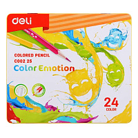 Карандаши цветные Deli Color Emotion 24 карандаша 24 цвета трёхгранные фото Карандаши цветные Deli Color Emotion 24 карандаша 24 цвета трёхгранные