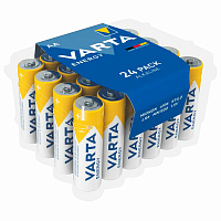 Батарейки алкалиновые "пальчиковые" КОМПЛЕКТ 24 шт., VARTA ENERGY, АА (LR6, 24А), пластиковый бокс, 4106229224 фото Батарейки алкалиновые "пальчиковые" КОМПЛЕКТ 24 шт., VARTA ENERGY, АА (LR6, 24А), пластиковый бокс, 4106229224