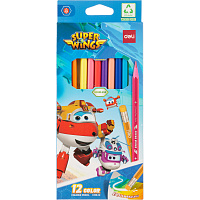 Карандаши цветные Deli Super Wings 12 карандашей 12 цветов шестигранные (EC126-12) фото Карандаши цветные Deli Super Wings 12 карандашей 12 цветов шестигранные (EC126-12)