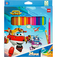 Карандаши цветные Deli Super Wings 24 карандаша 24 цвета шестигранные (EC126-24) фото Карандаши цветные Deli Super Wings 24 карандаша 24 цвета шестигранные (EC126-24)