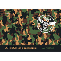Альбом для рисования №1 School Military А4 40 листов фото Альбом для рисования №1 School Military А4 40 листов