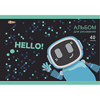 Альбом для рисования №1 School Smile robot А4 40 листов фото Альбом для рисования №1 School Smile robot А4 40 листов